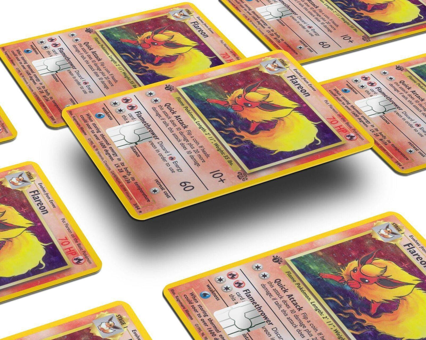 Flareon Pokemon Card Skin Credit Card Skin