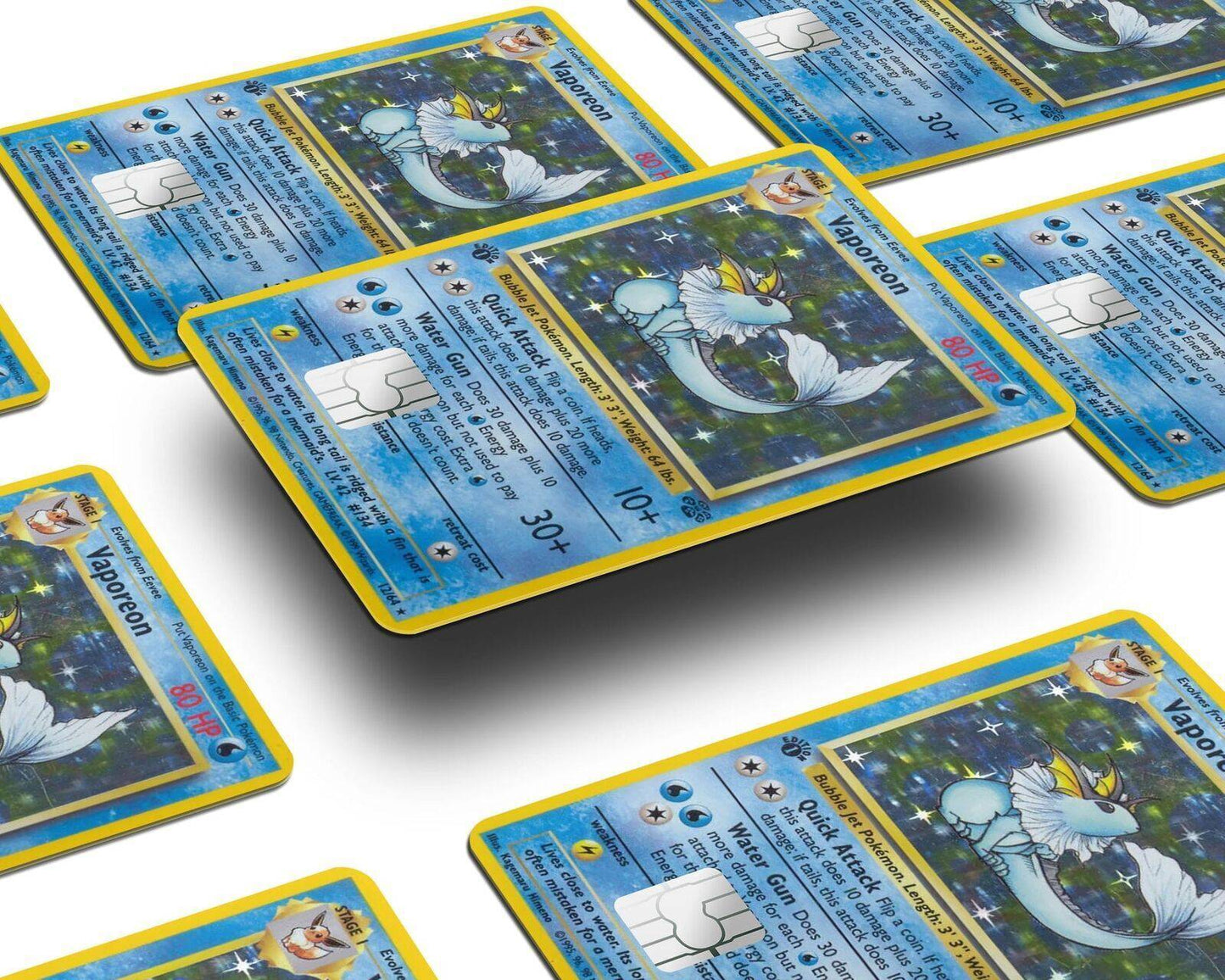 Vaporeon Pokemon Card Skin Credit Card Skin