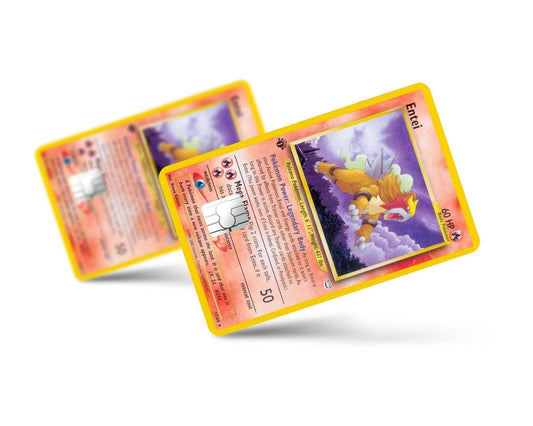 Entei Pokemon Card Skin Credit Card Skin