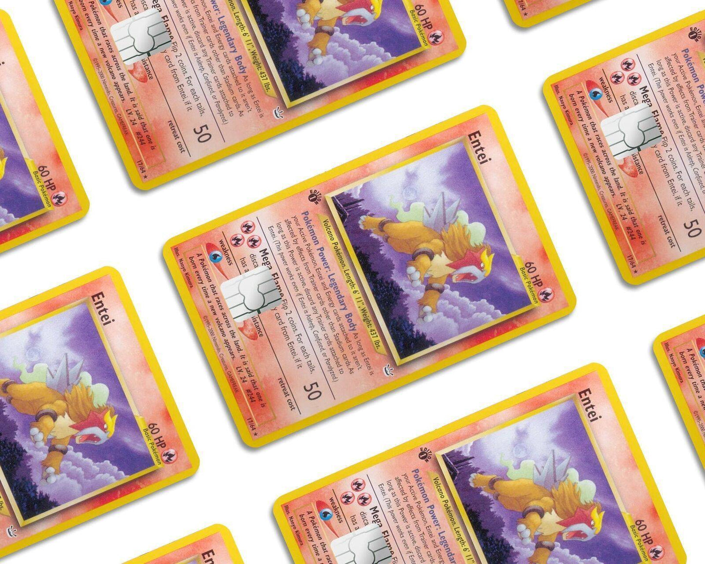 Entei Pokemon Card Skin Credit Card Skin