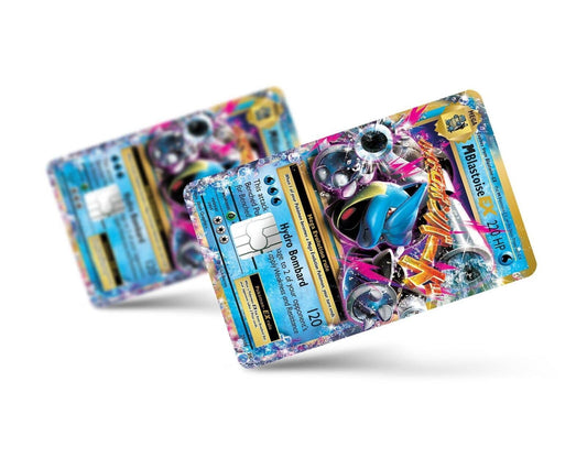 Mega Blastoise Pokemon Card Skin Credit Card Sticker Credit Card