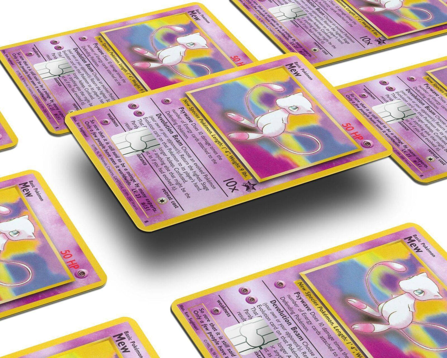 Mew Pokemon Card Skin Credit Card Skin