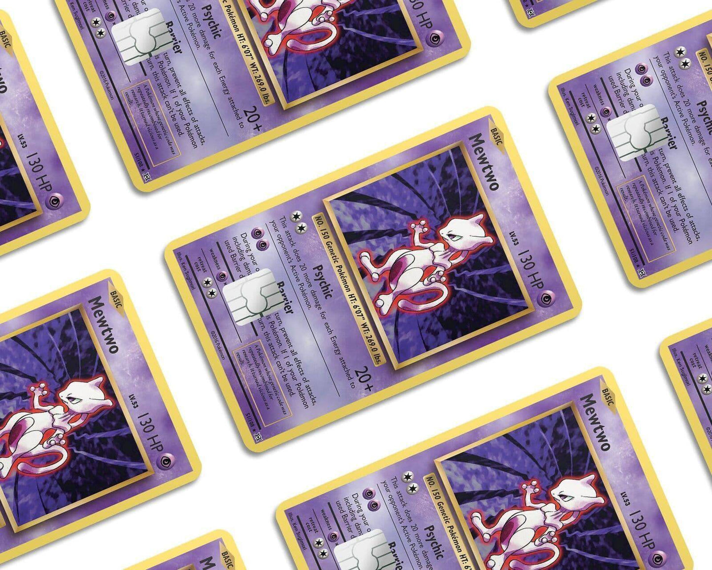 Mewtwo Pokemon Card Skin Credit Card Skin