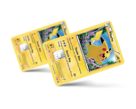 Cute Pikachu Pokemon Card Skin Credit Card Skin