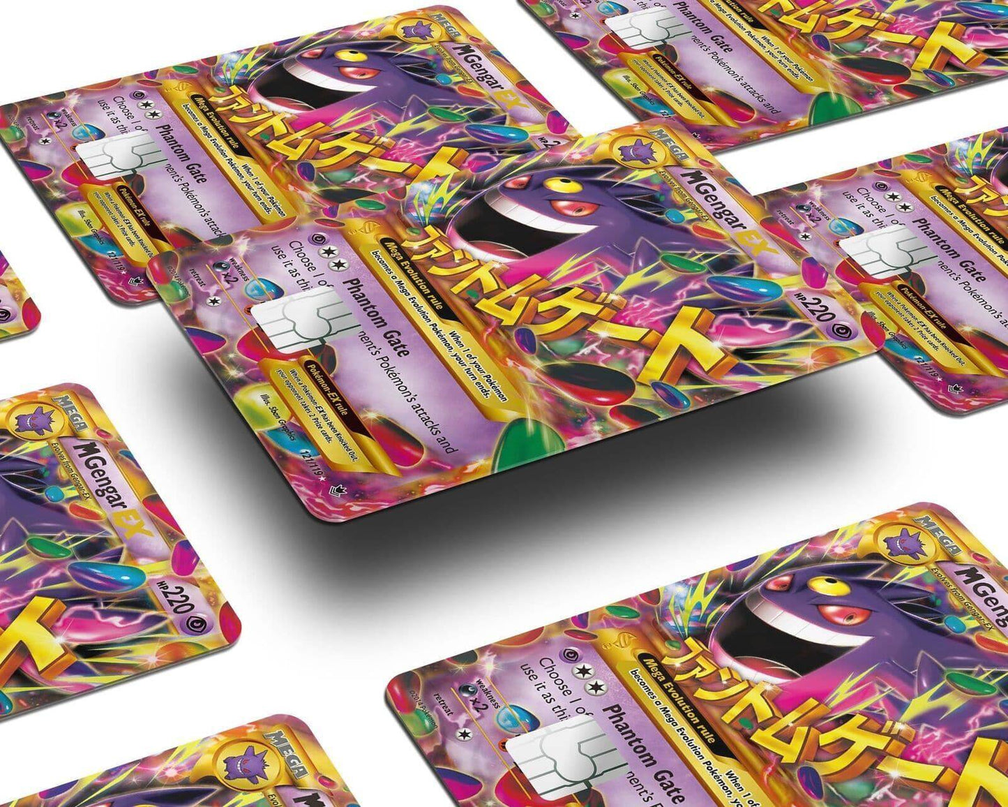 Mega Gengar Pokemon Card Skin Credit Card Skin