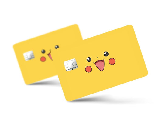Pikachu Face Pokemon Card Skin Credit Card Skin
