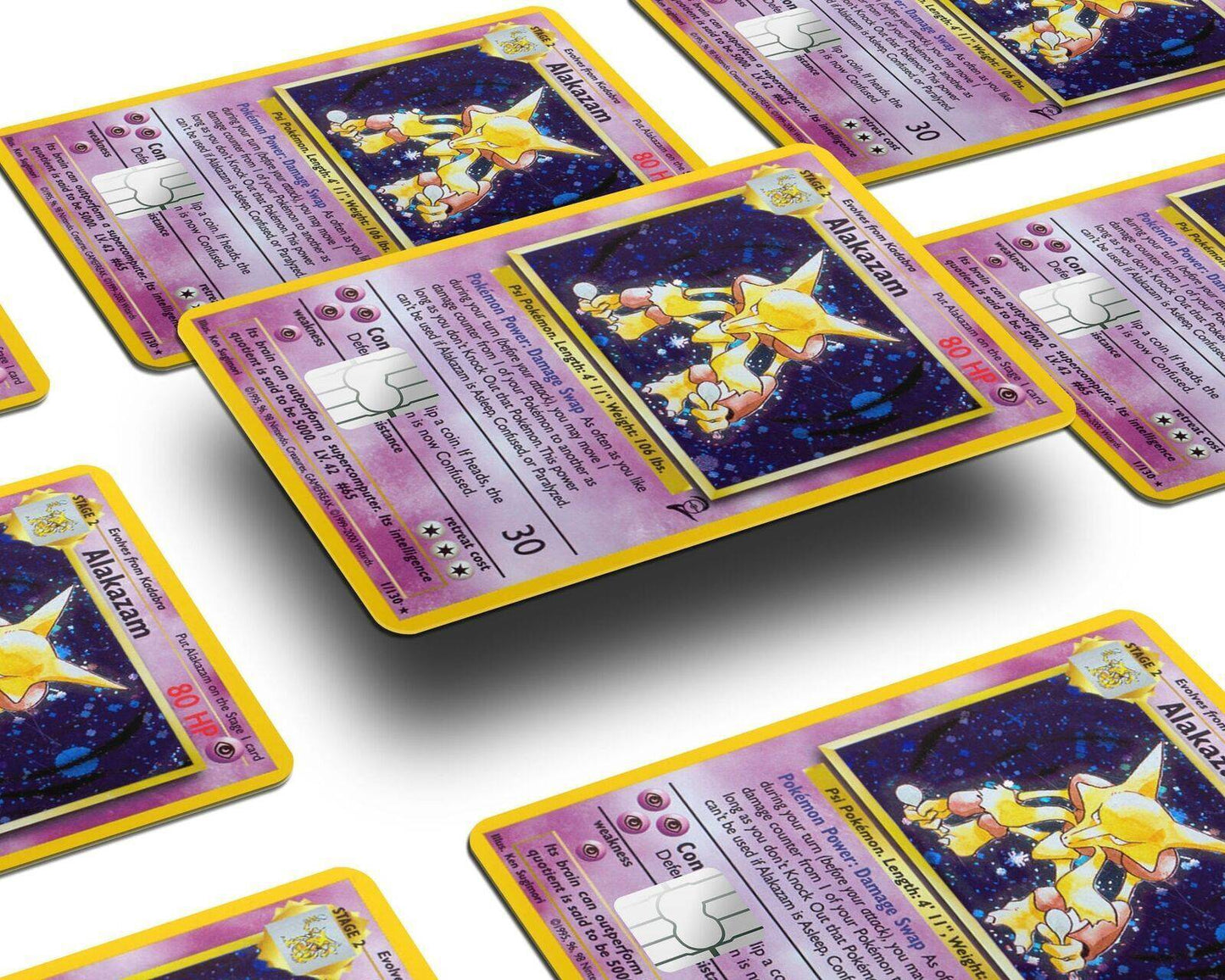 Alakazam Pokemon Card Skin Credit Card Skin