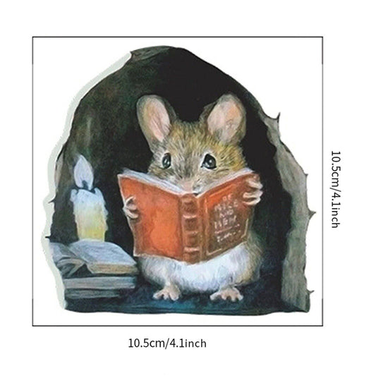 Mouse Holes Skirting Board Wall Art Funny Sticker Vinyl Decal Mice Home