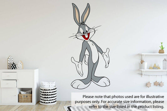 Bugs Bunny Childrens Kids Nursery Wall Stickers Bedroom Decal Art Vinyl