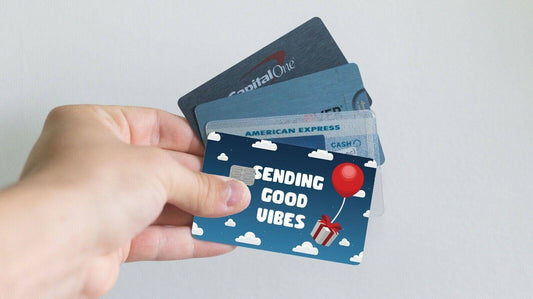 Sending Good Vibes Credit Card Skin