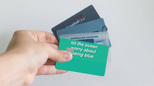 Let The Ocean Worry About Credit Card Skin