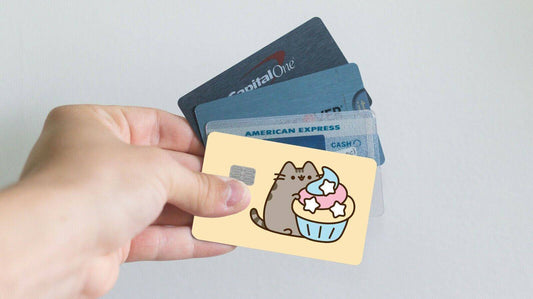 Kitten & Cupcake Hugging Credit Card Skin