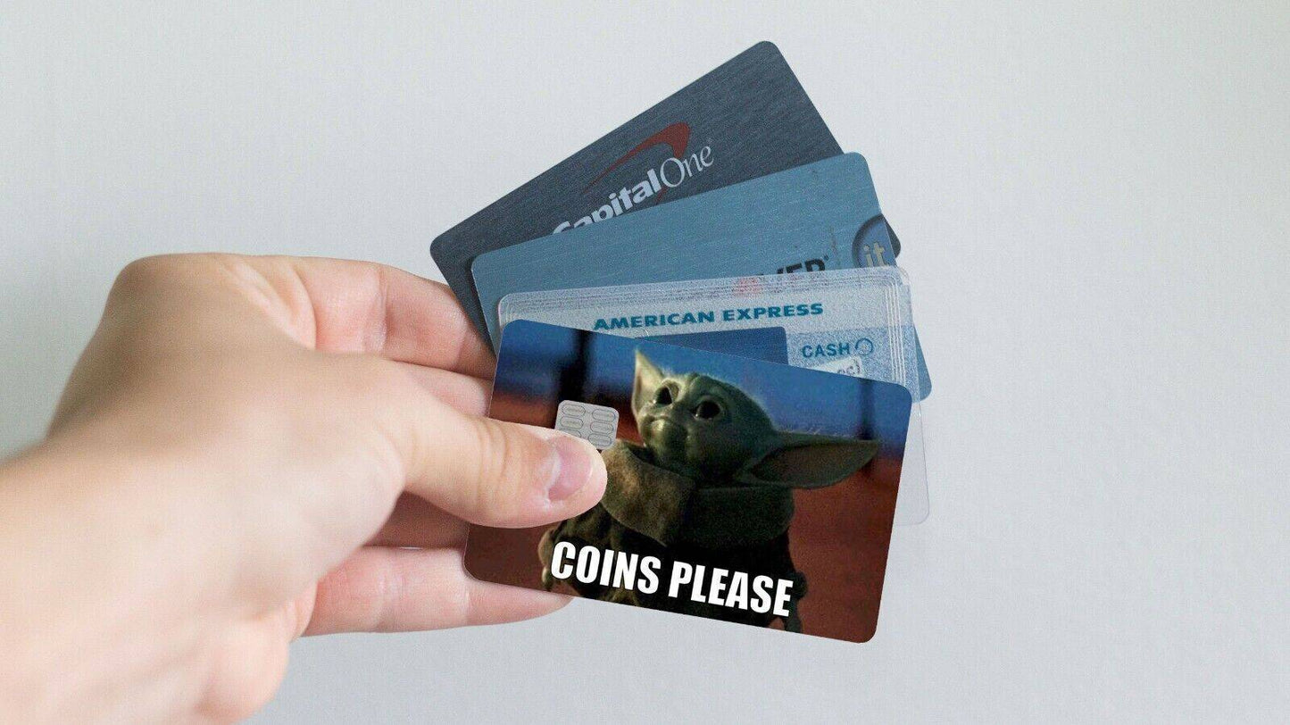 Coins Please Credit Card Skin