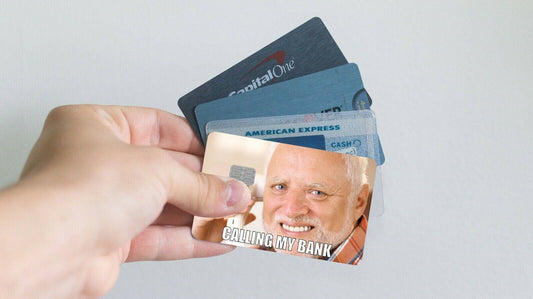 Calling My Bank Harold Credit Card Skin