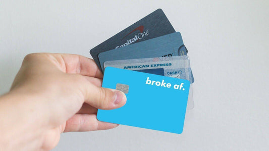 Broke af. Credit Card Skin
