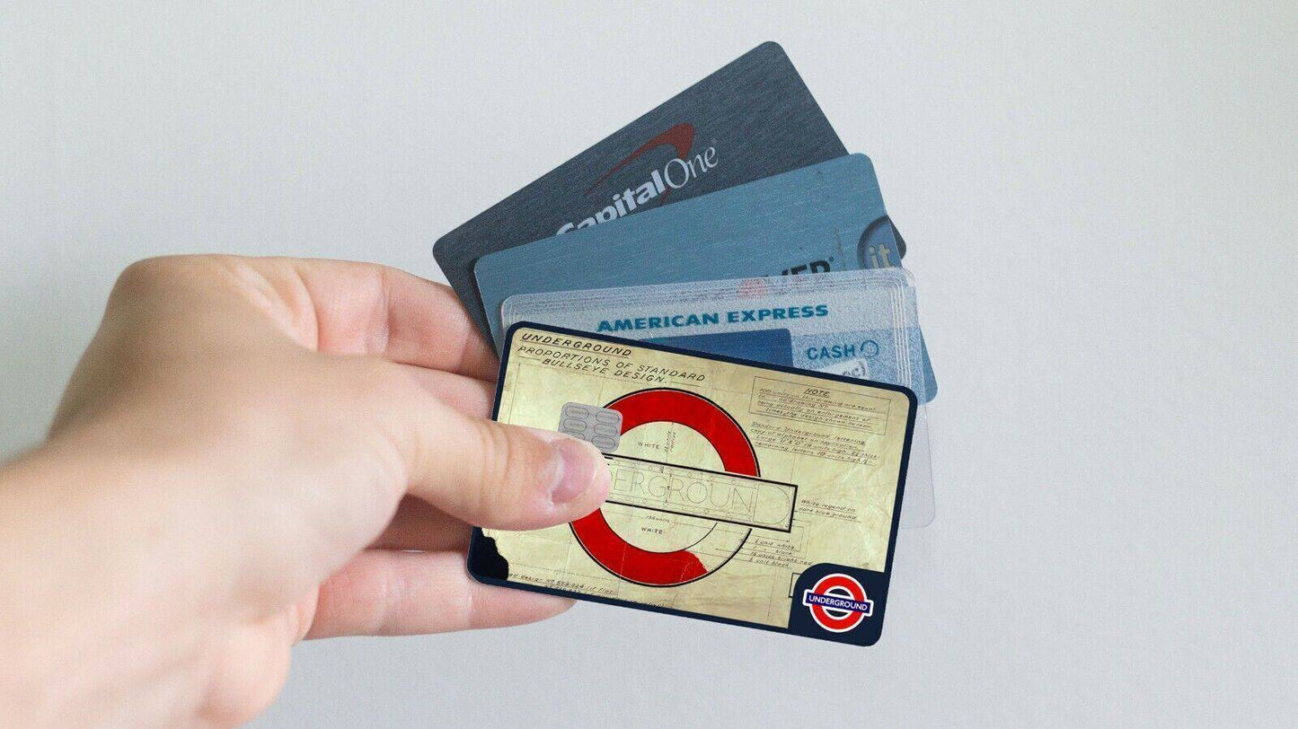 London Underground Roundel Underground Credit Card Sticker Credit Card Skin