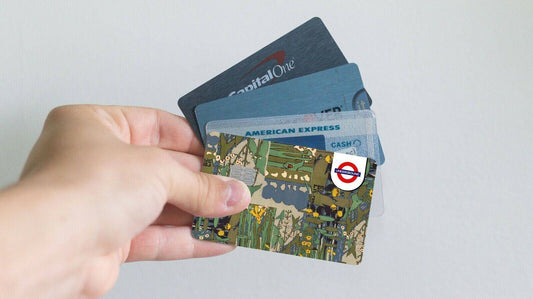 Flowers Of the River Side Underground Credit Card Sticker Credit Card Skin