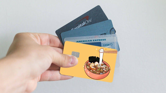 Long Cat Ramen Anime Credit Card Skin