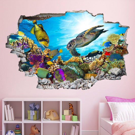 Transform Your Child's Bedroom into an Underwater Oasis with Coral Reef and Sea