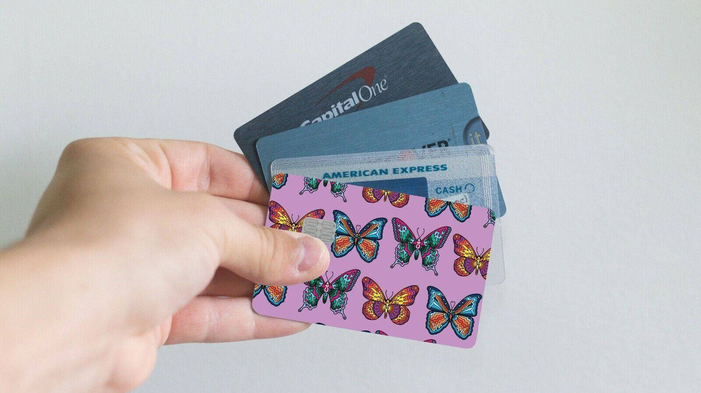 Butterflies in Lavender Credit Card Skin