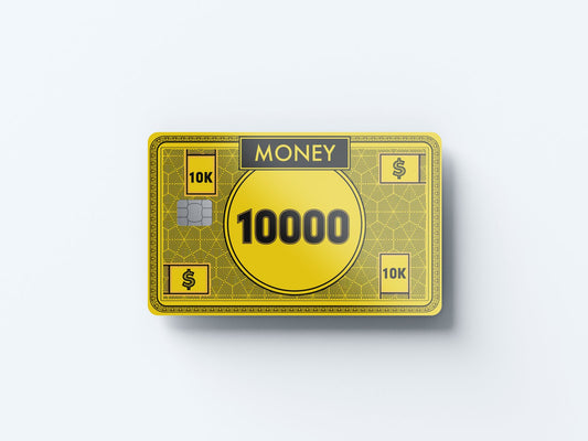 10000 Note Design | Credit Card Sticker | Small Chip | Credit Card Skin