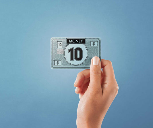 10 Note Design | Credit Card Sticker | Small Chip | Credit Card Skin