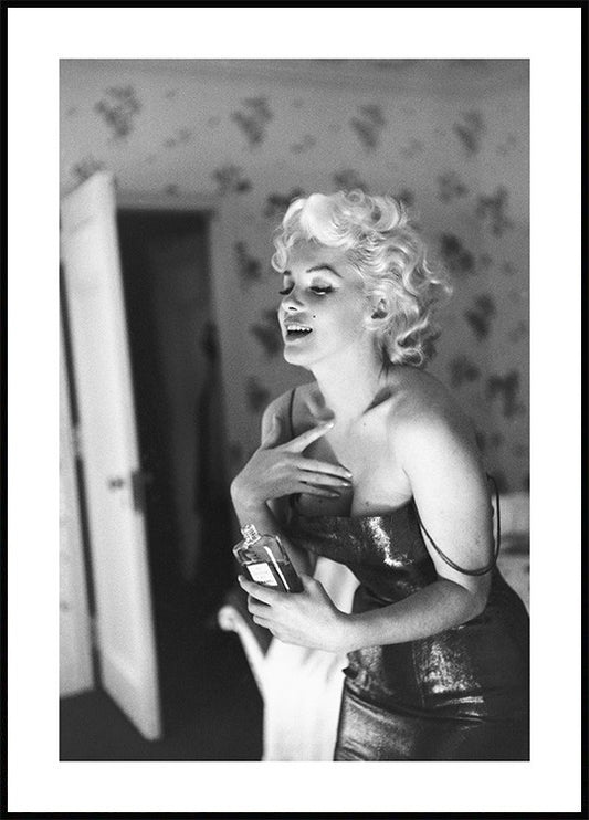 Watercolor marilyn poster for nursery and home wall decor.