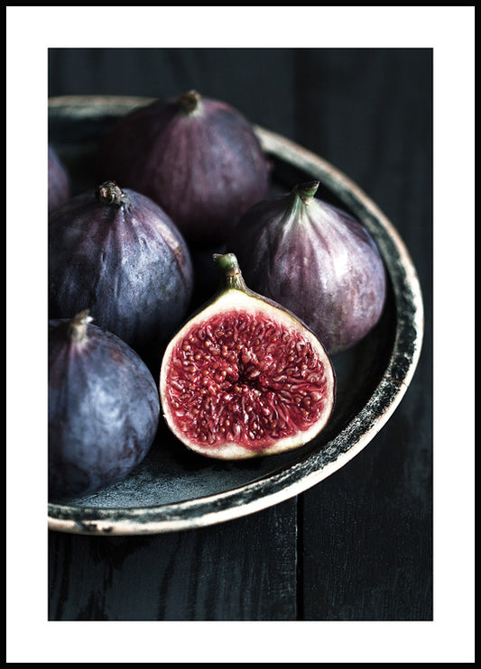 Figs on a Plate Poster