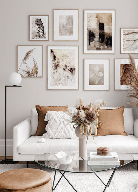 Watercolor stained art poster for nursery and home wall decor.