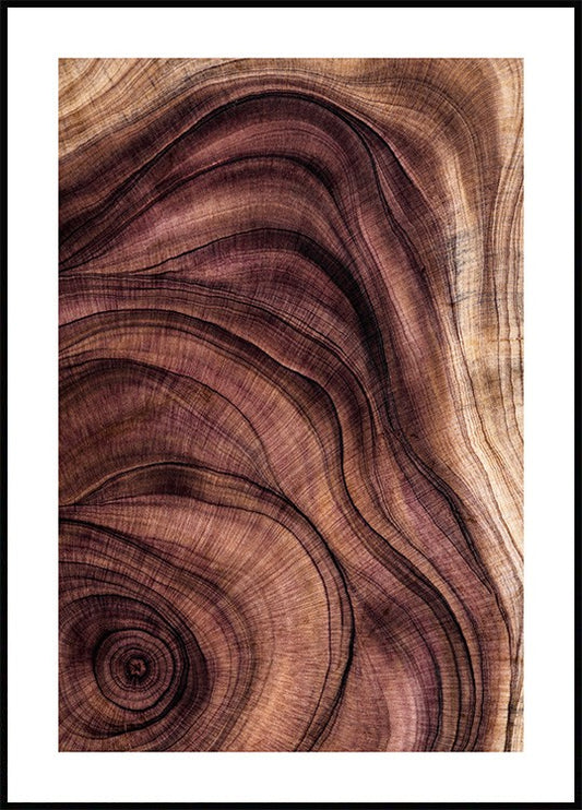 Watercolor wood pattern poster for nursery and home wall decor.
