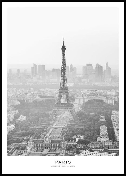 Watercolor paris poster for nursery and home wall decor.