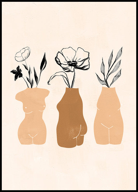 Body shape  Vase Poster