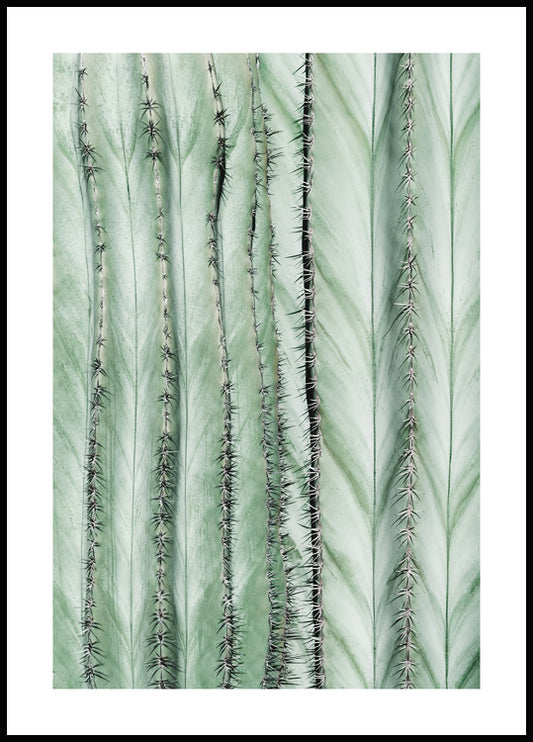 Watercolor cactus texture poster for nursery and home wall decor.
