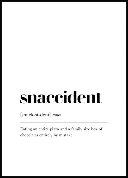 Snaccident Poster