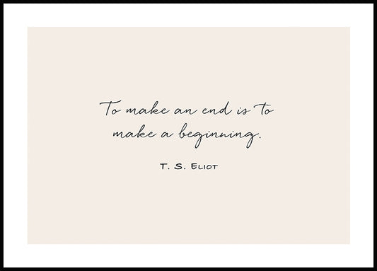 Watercolor a new beginning poster for nursery and home wall decor.