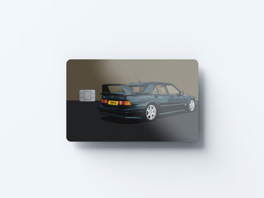 190E Design | Credit Card Sticker | Small Chip | Credit Card Skin