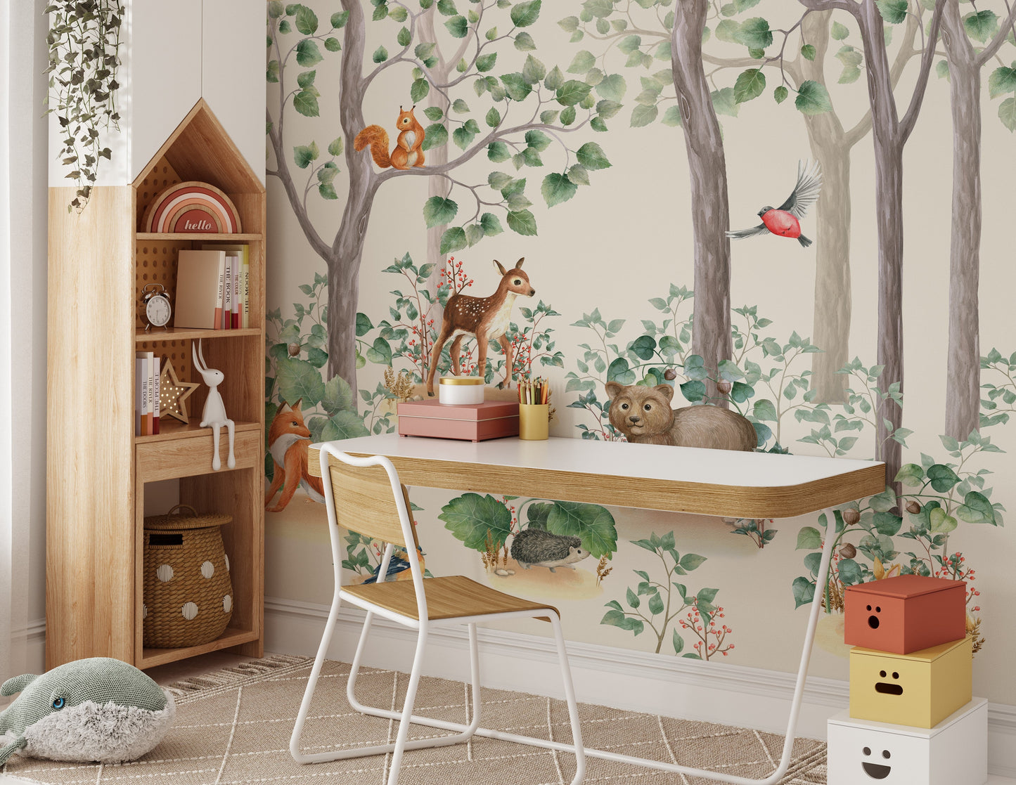 Green Forest Wall Mural