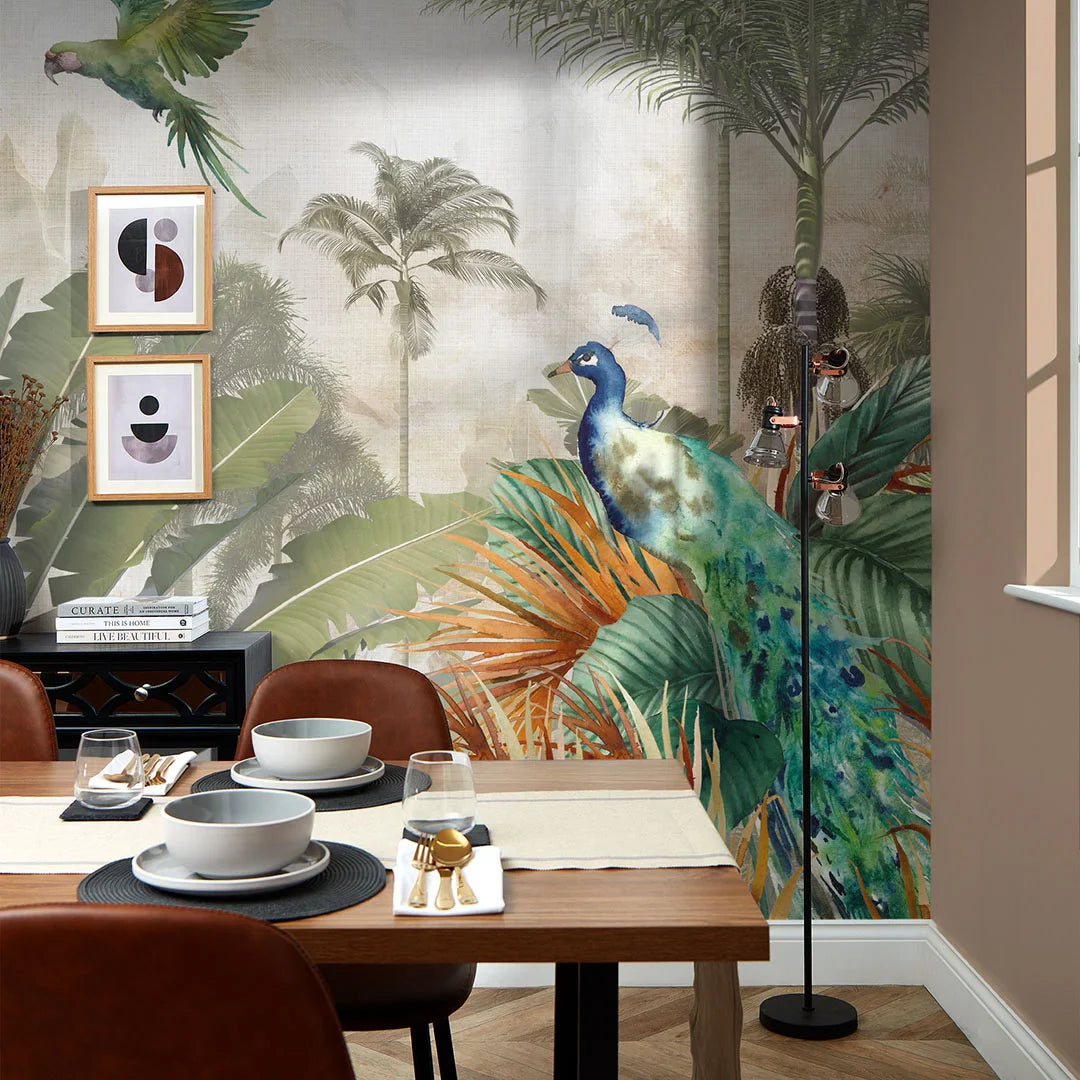 Earthy Toned Mural of Himalayan National Park - High Quality Wallpaper by Wonderwallsboutique