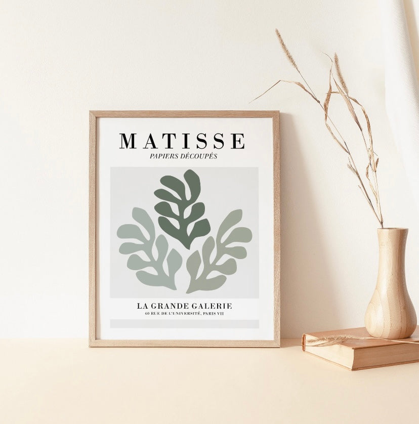 Set of Six Mid-Century Gallery Wall Prints by Henri Matisse - High-Quality Premium Wall Art Decor Sticker