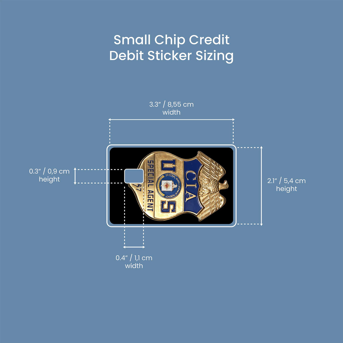 CIA USA - Premium Vinyl Credit Card Skin Cover by Wonderwallsboutique