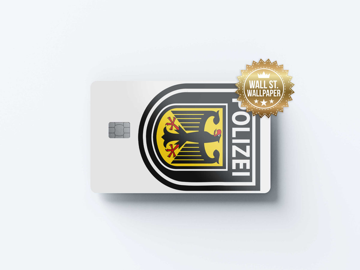 Polizei - Premium Vinyl Credit Card Skin Cover by Wonderwallsboutique