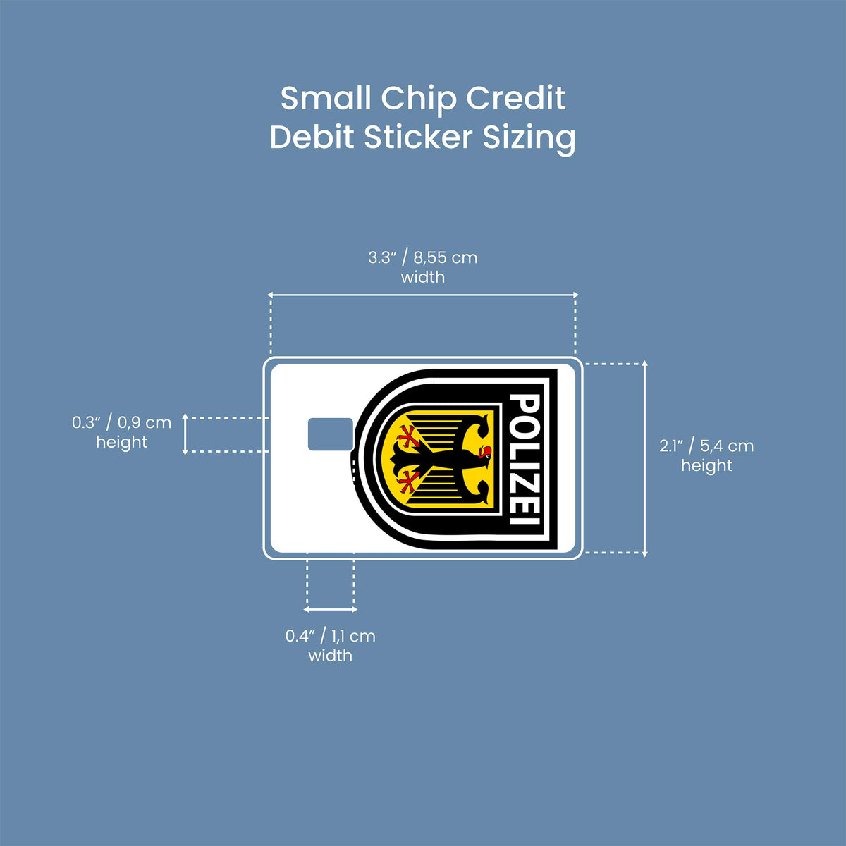 Polizei - Premium Vinyl Credit Card Skin Cover by Wonderwallsboutique
