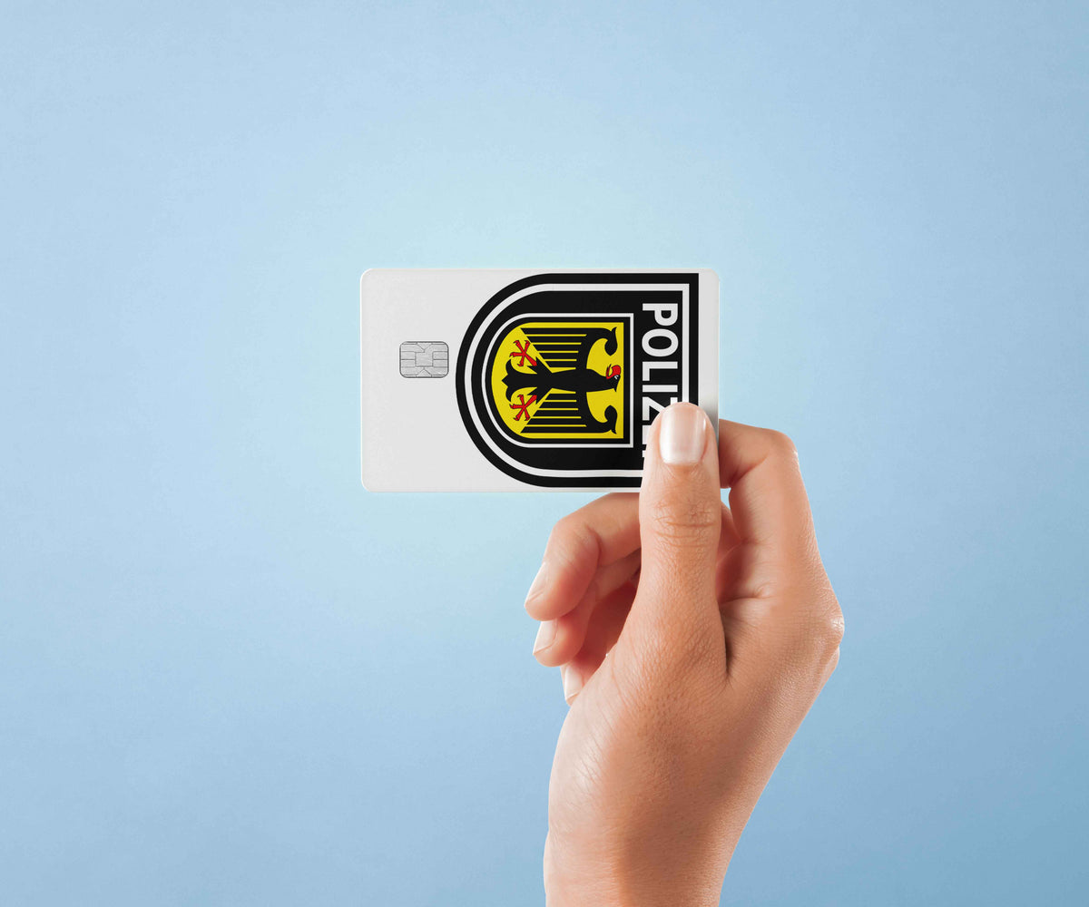 Polizei - Premium Vinyl Credit Card Skin Cover by Wonderwallsboutique