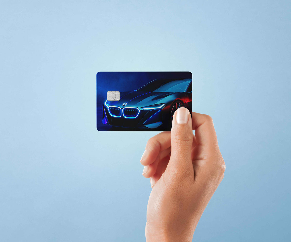 BMW Car - Premium Vinyl Credit Card Skin Cover by Wonderwallsboutique