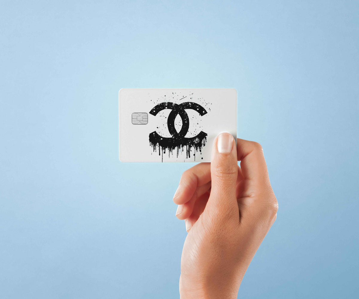 Coco Chanel Logo - Premium Vinyl Credit Card Skin Cover by Wonderwallsboutique