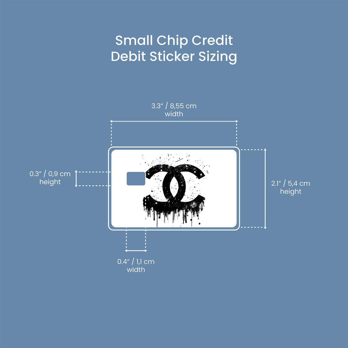 Coco Chanel Logo - Premium Vinyl Credit Card Skin Cover by Wonderwallsboutique