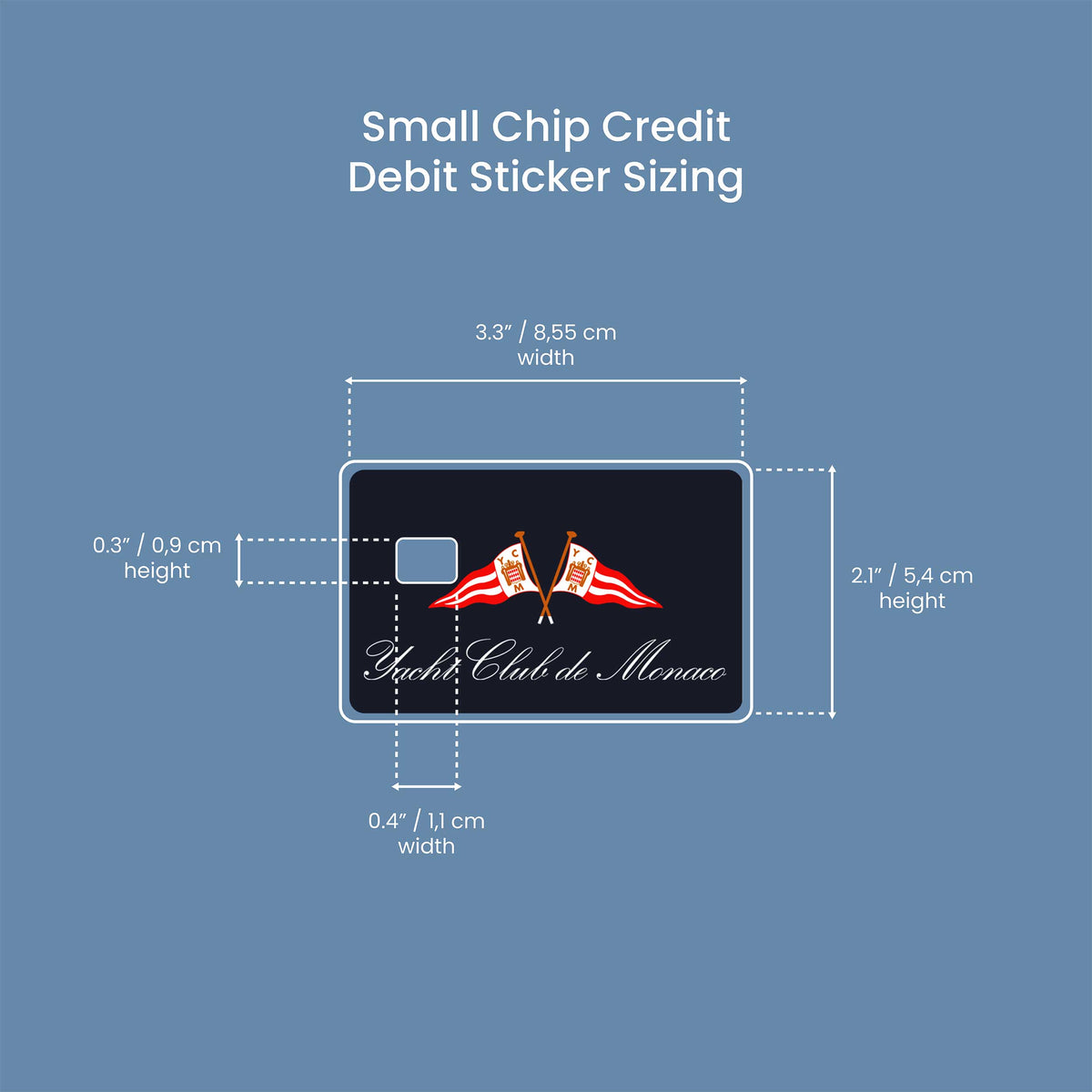 Yacht Club De Monaco - Premium Vinyl Credit Card Skin Cover by Wonderwallsboutique
