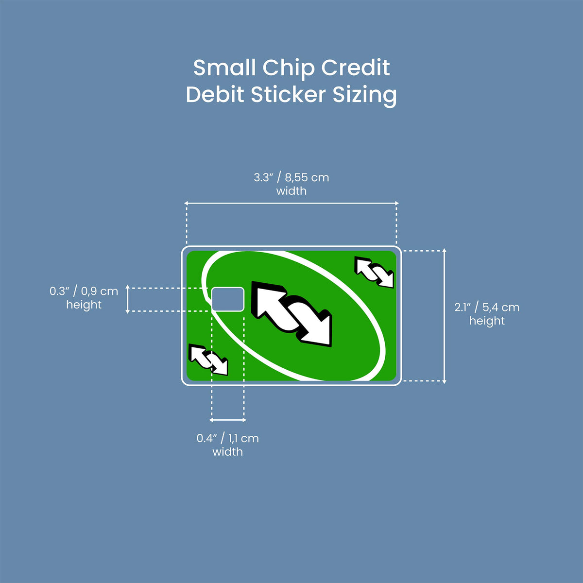 UNO Reverse Card Green - Premium Vinyl Credit Card Skin Cover by Wonderwallsboutique