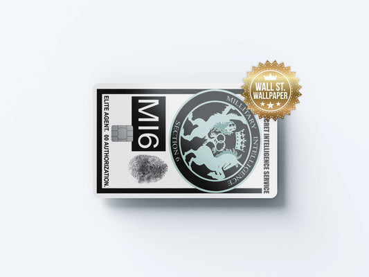 MI6 - Premium Vinyl Credit Card Skin Cover by Wonderwallsboutique