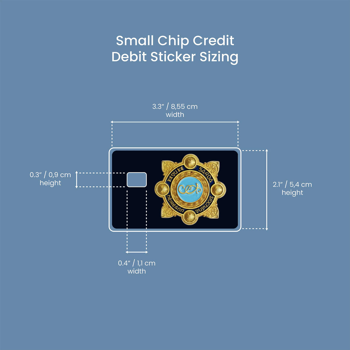 Siochana - Premium Vinyl Credit Card Skin Cover by Wonderwallsboutique